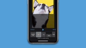 Crop video with video editing app