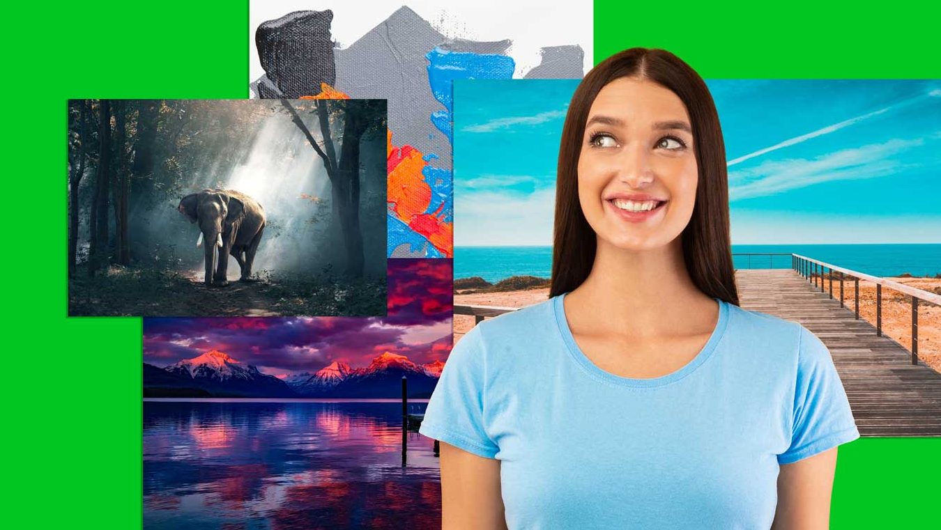 Green screen stock images
