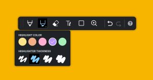 Easy drawing tools to annotate your screen recordings