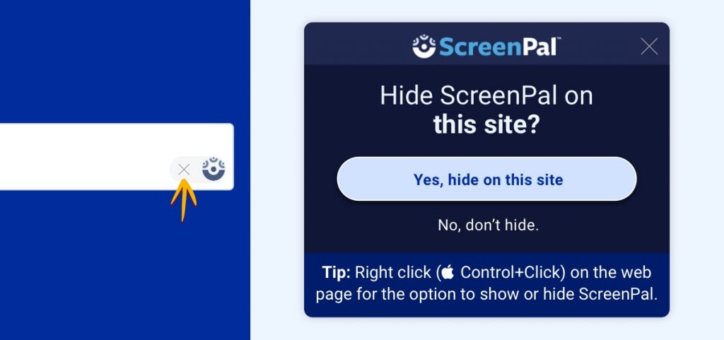 Control where you want to use ScreenPal