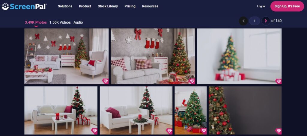 Christmas Tree Virtual Backgrounds