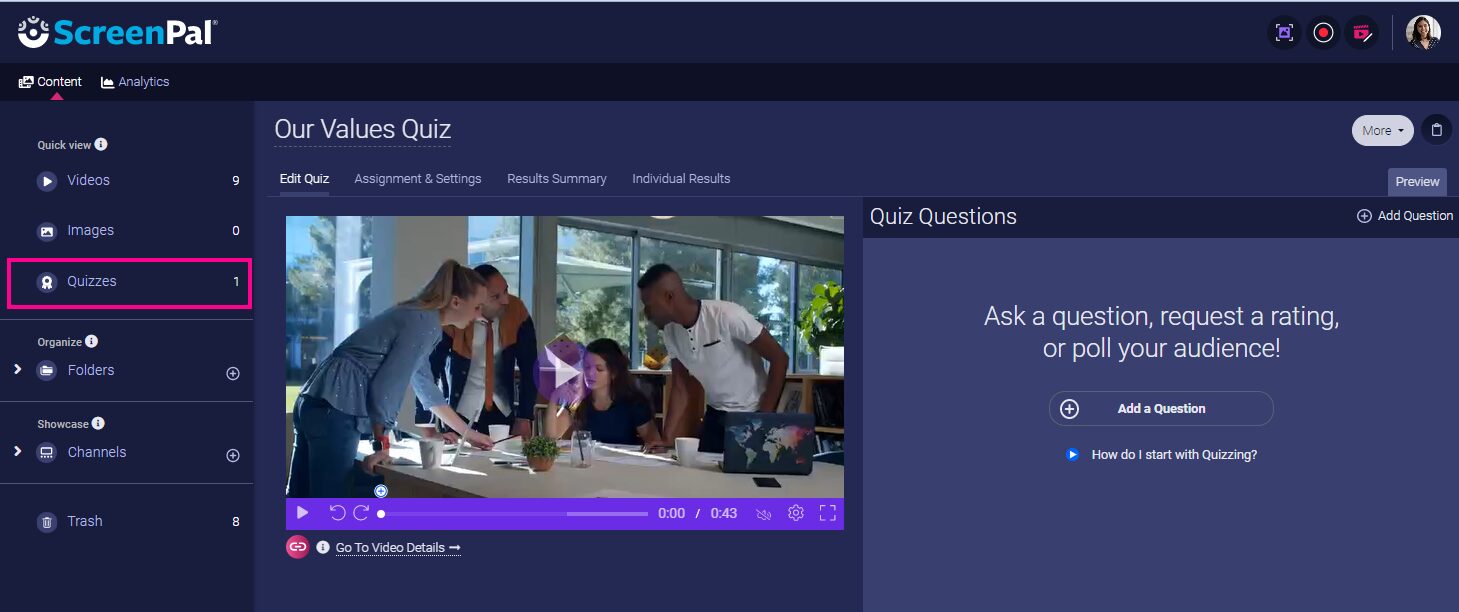 Intro to Quizzing