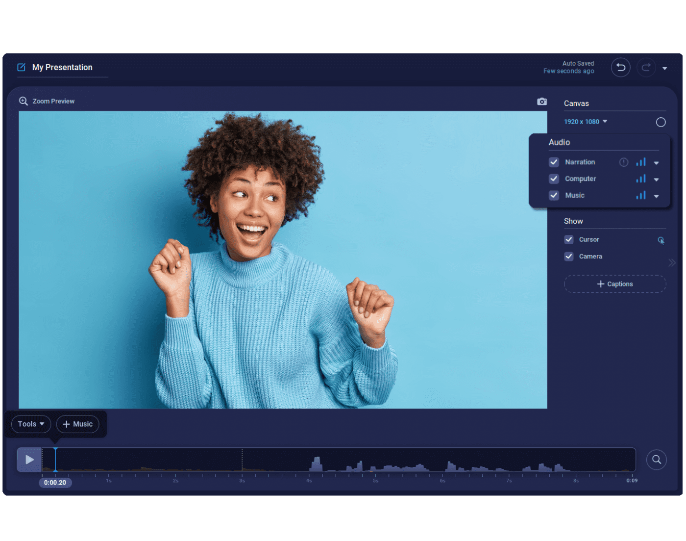 edit sections of audio or entire tracks